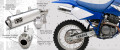 O-Series Slip-On Exhaust Yamaha TT-R 250 Ball Burnished With Spark Arrestor