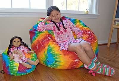 Bean Bag Chairs for Girls and American Girl size Dolls