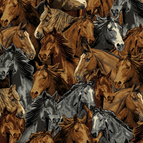 Horses Fleece