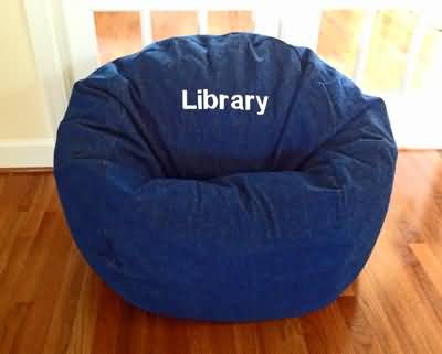 Personalized Bean Bag Chairs Names on Washable Bean Bags for Kids