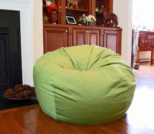 Organic Cotton Lime Bean Bag Chair