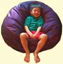 37 inch large bean bag with 5 year old