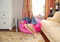 37" Wide Cuddle Soft Hot Pink with 13 Year Old Model