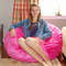 37" Wide Cuddle Soft Hot Pink with 13 Year Old Model