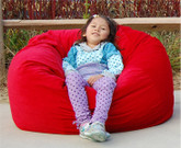 Ahh Products Pink and Green Tie Dye Cotton Washable Bean Bag Chair
