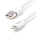 Startech 3 m (10 ft.) USB to Lightning Cable - Long iPhone / iPad / iPod Charger Cable - Lightning to USB Cable - Apple MFi Certified - White, Part# USBLT3MW