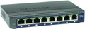 NETGEAR GS108E-100NAS ProSafe® Plus Switch, 8 Port Gigabit, Part No# GS108E-100NAS