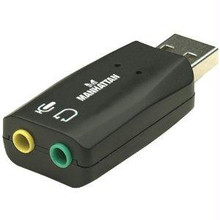 Manhattan Hi-Speed USB 3-D Sound Adapter, Part# 150859