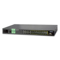 PLANET MGSW-24160F 16-Port 100/1000Base-X SFP + 8-Port 10/100/1000Base-T L2/L4 Managed Metro Ethernet Switch (AC+2 DC, DIDO), Part No# MGSW-24160F
