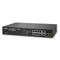 PLANET FGSD-1022P SNMP Managed 8-Port 802.3af PoE Fast Ethernet Switch + 2-Port Gigabit (200W), Part No# FGSD-1022P