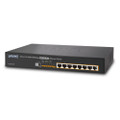 PLANET GSD-808HP 13" 8-Port 10/100/1000 Gigabit Ethernet Switch with 8-Port 802.3at High Power PoE+ Injector, Part No# GSD-808HP