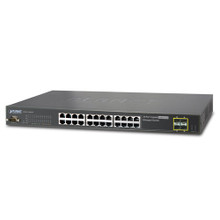 PLANET IGSW-24040T IP30 19" Rack Mountable Industrial Ethernet Switch, 24*1000T + 4*1000TP/SFP (-40 - 75 C), Part No# IGSW-24040T