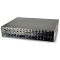 PLANET MC-1610MR 19" 16-slot SNMP Managed Media Converter Chassis (AC Power) with redundant power option, Part No# MC-1610MR