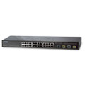 PLANET FGSW-2620CS 24-Port 10/100Base-TX + 2-Port 10/100/1000Base-T / Mini-GBIC (SFP) Web Smart Switch, Part No# FGSW-2620CS