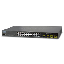 PLANET WGSW-24040 IPv6, 24-Port Gigabit with 4-Port SFP Layer 2/4 SNMP Managed Switch, Part No# WGSW-24040