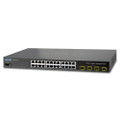 PLANET WGSW-24040R IPv6, 24-Port Gigabit with 4-Port SFP Layer 2/4 SNMP Managed Switch w/-48V Redundant PWR, Part No# WGSW-24040R