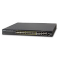 PLANET XGS3-24242 24-Port 100/1000X SFP with 12-Port Shared 10/100/1000T and 4 Optional 10G slots Layer 3 Managed Stackable Switch (AC+DC), Part No# XGS3-24242