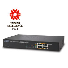 PLANET GSD-808HP2 13" 8-Port 10/100/1000 Gigabit Ethernet Switch with 8-Port 802.3at POE+ (240W POE Budget), Part No# GSD-808HP2
