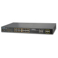 PLANET WGSW-20160HP IPv6 Managed 16-Port 802.3at PoE Gigabit Ethernet Switch + 4-Port SFP, Part No# WGSW-20160HP