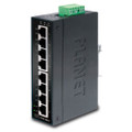 PLANET ISW-801T IP30 Slim Type 8-Port Industrial Fast Ethernet Switch (-40 to 75 degree C), Part No# ISW-801T