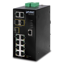 PLANET ISW-1033MT IP30  SNMP 7-Port/TP + 3-Port Gigabit Combo Industrial Ethernet Switch (-40 to 75 degree C), Part No# ISW-1033MT