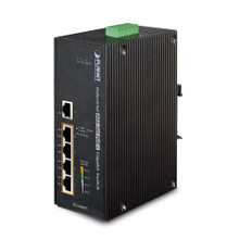 PLANET IGS-504HPT IP30 5-Port Gigabit Switch with 4-Port 802.3AT POE+ (-40 to 75 C), Part No# IGS-504HPT