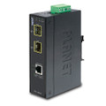 PLANET IGT-1205AT IP30 Industrial 10/100/1000T to 2-Port 100/1000X SFP Gigabit Media Converter (-40 to 75 degree C), Part No# IGT-1205AT