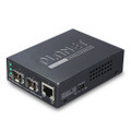 PLANET GT-1205A 1-Port 10/100/1000Base-T - 2-Port Gigabit SFP Switch Media Converter, Part No# GT-1205A