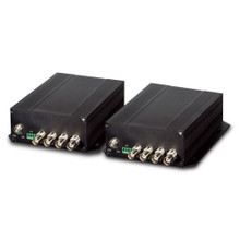 PLANET VF-402-KIT 4-Channel Video over Fiber(FC) converter up to 20KM, a pair include Tx & Rx in package, Part No# VF-402-KIT