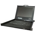 PLANETIKVM-17080 Drawer 8-Port Combo-free IP KVM Console with 17" LCD Display, 1280*1024, up to 64 PCs cascade, Part No# IKVM-17080