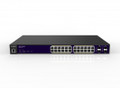 ENGENIUS EGS7228FP 24-Port 1U Rack-Mount Gigabit Ethernet Layer 2 PoE+ Switch with 4 Dual-Speed SFP, Part No# EGS7228FP