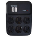 Ww Usb Charger Surge 6 Outlet