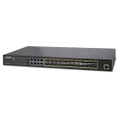 PLANET GS-5220-16S8C L2+ 24-Port 100/1000X SFP with 8 Shared TP Managed Switches, with Hardware Layer3 IPv4/IPv6 Static Routing, Part No# GS-5220-16S8C