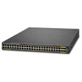 PLANET WGSW-48040HP L2+ 48-Port 10/100/1000T 802.3at POE+ plus 4 shared 100/1000Mbps SFP Managed Switches with Hardware Layer3 IPv4/IPv6 Static Routing (600Watts), Part No# WGSW-48040HP
