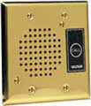 Valcom V-1072B-Brass  Doorplate Spkr, Flush w/LED (Brass), Part No# V-1072B-Brass 