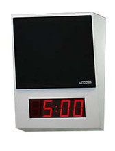 Valcom VIP-431A-DS-IC IP Speaker Surface Mt. w/Digital Clock, Gray w/Black Grille, Part No# VIP-431A-DS-IC