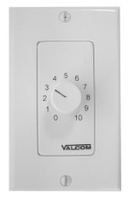 Valcom V-2992-W Wall Mount Volume Control, Decorative White, Part No# V-2992-W
