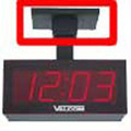 Valcom V-BDM12-S 12" Clock Double Mount Bracket, Plastic, Part No# V-BDM12-S