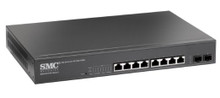 SMC Networks SMCGS10P-Smart NA 8-port 10/100/1000 Gigabit Smart PoE Switch w/ 2 Combo SFP uplink slots, Part No# SMCGS10P-Smart NA