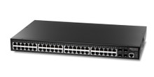 SMC Networks ECS4110-52T 48 Port 10/100/1000 Managed Switch plus 4 SFP uplink slots, Part No# ECS4110-52T