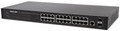 INTELLINET 560917 24-Port Web-Managed Gigabit Ethernet Switch with 2 SFP Ports, Part# 560917
