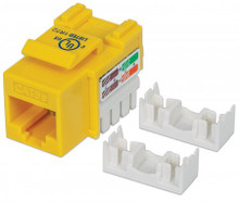 INTELLINET 210133 Cat5e Keystone Jack YELLOW, Part# 210133