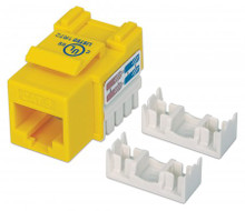 INTELLINET IKJ-C6U-PD-YE, Cat6 Keystone Jack YELLOW, Part# 210584