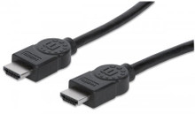 INTELLINET/Manhattan 393751 High Speed HDMI Cable with Ethernet Black, 2 m (6.5 ft.), Part# 393751