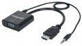 Manhattan 151559 HDMI to VGA Converter with audio, Part# 151559 