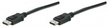 Manhattan 306935 DisplayPort Monitor Cable 1 m (3.3 ft.), Black, Part# 306935