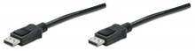 Manhattan DisplayPort Monitor Cable 3 m (10 ft.), Black, Part# 307093