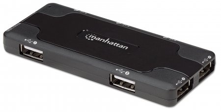 NEW Manhattan Hi-Speed USB 2.0 Flex Hub 4 Ports Bus Power 161053 