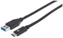 Manhattan 353373 USB 3.1 Gen1 Cable Type-C Male / Type-A Male, Stock# 353373