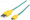 INTELLINET/Manhattan Braided Micro-USB Cable 1 m (3 ft.), Teal/Yellow, Part# 352710